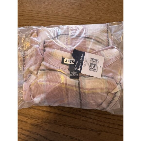 Chaps V Neck Long Sleeve Flannel Shirt Size Small Modern Designer Hiking Outdoor - Picture 16 of 16